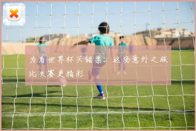 为看世界杯买错票：这场意外之旅比决赛更精彩